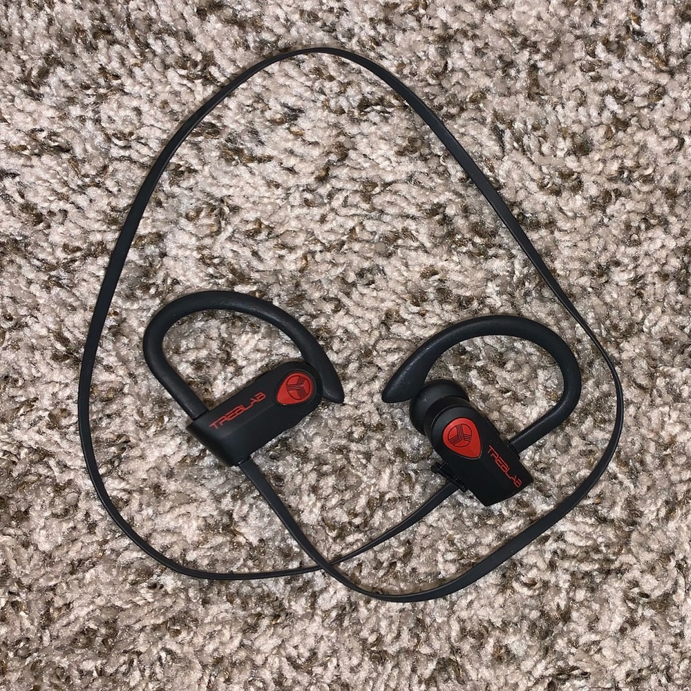 Treblab wireless headphones.
